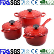 10′′ Enamel Cast Iron Casserole Cookware China Supplier